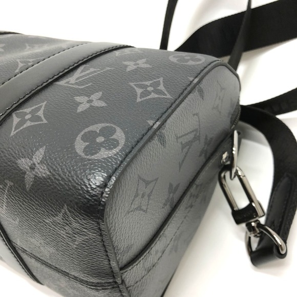 Louis Vuitton Monogram Eclipse City Keepall Shoulder Bag Black - Picture 2 of 8